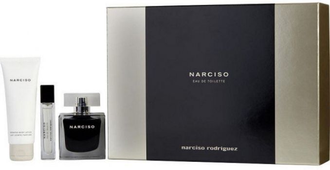 Coffret Narciso : Eau de toilette 90 ml + Vaporisateur Voyage + Lotion Corps