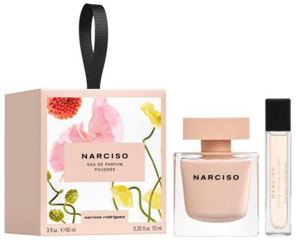 Coffret Narciso Poudrée Noël 2023 : Eau de parfum 90 ml + Eau de parfum 10 ml
