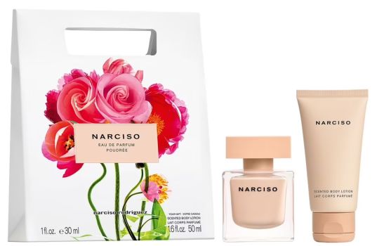 Coffret Narciso Poudrée Saint Valentin 2024 : Eau de parfum 30 ml + Lait corps 50 ml