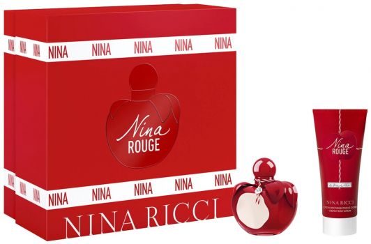 Coffret Fête des Mères Nina Rouge : Eau de toilette 50 ml + Lait Corps