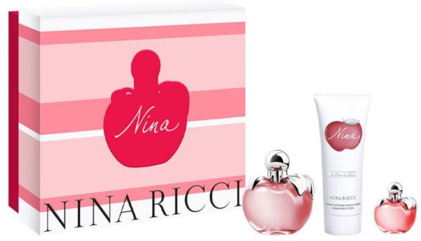 Coffret Nina : Eau de Toilette 50 ml + Lotion Corps + Miniature