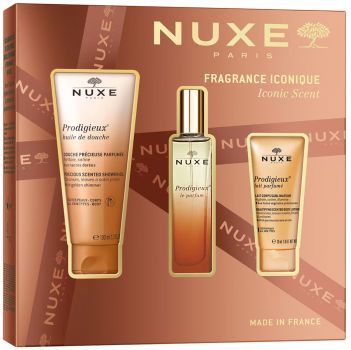Coffret Prodigieux Le Parfum Noël 2025 : Eau de parfum 30 ml + Huile de douche 100 ml + Lait corps 30 ml