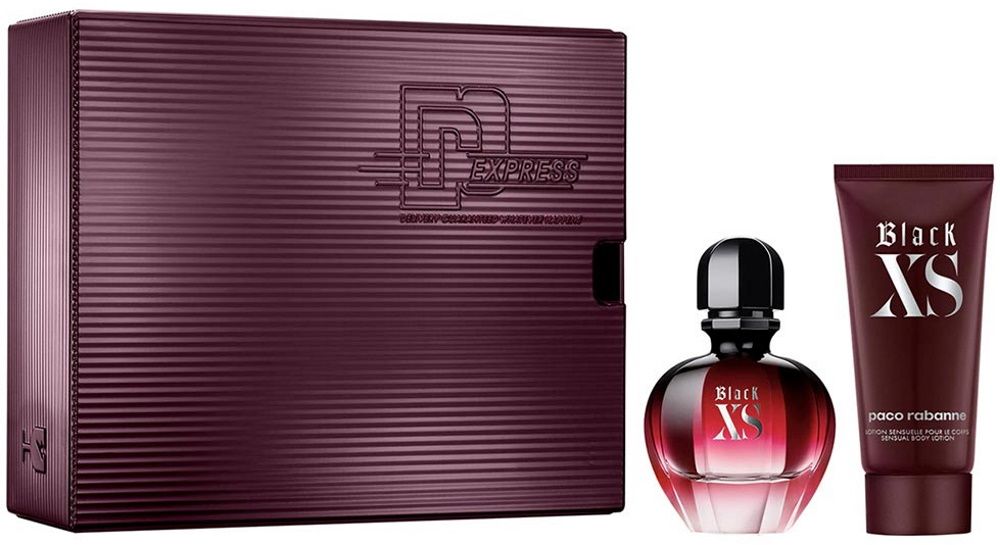 Paco Rabanne Coffret Black XS : Eau de parfum 50 ml + Lait Corps pas