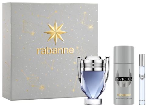 Coffret Invictus Noël 2025 : Eau de toilette 100 ml + Format voyage 10 ml + Déodorant 150 ml