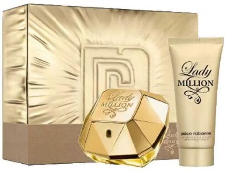 Coffret Lady Million : Eau de parfum 80 ml + Lotion corps 100 ml