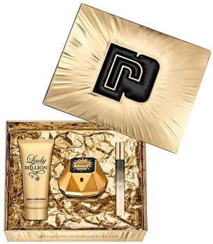 Coffret Lady Million Fabulous : Eau de parfum 80 ml + Lotion corps 75 ml + Eau de parfum 10 ml