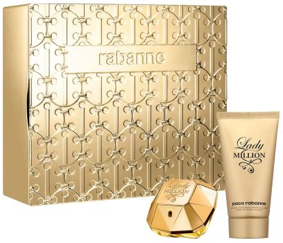 Coffret Lady Million Noël 2023 : Eau de parfum 75 ml + Lait corps 50 ml