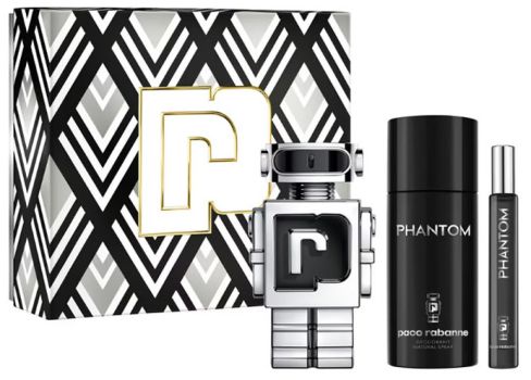 Coffret Phantom Noël 2023 : Eau de toilette 100 ml + Déodorant 150 ml + Eau de toilette 10 ml