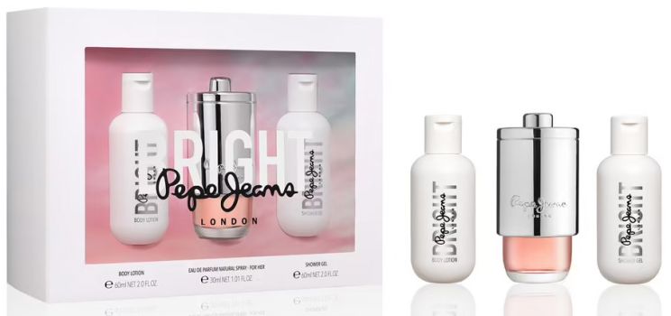 Coffret Bright for Her Fête des Mères 2024 : Eau de parfum 30 ml + Lait corps 60 ml + Gel douche 60 ml
