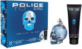 Police Coffret To Be : Eau de toilette 40 ml + Shampoing  pas chers