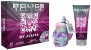 Police Coffret To Be My Avatar pour Elle Noël 2024 : Eau de parfum 40 ml + Gel douche 100 ml pas chers