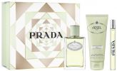 Prada Coffret Infusion d'Iris : Eau de parfum 100 ml + Lait Corps + Vaporisateur Voyage pas chers