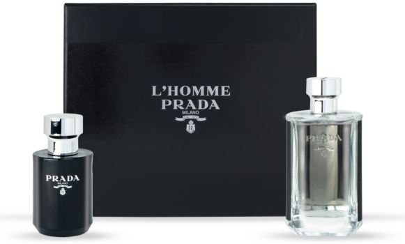 Coffret L'Homme Prada : Eau de toilette 100 ml + Baume Après-Rasage 