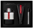 Prada Coffret Luna Rossa Carbon : Eau de Toilette 100 ml + Vaporisateur de voyage + Gel Douche pas chers