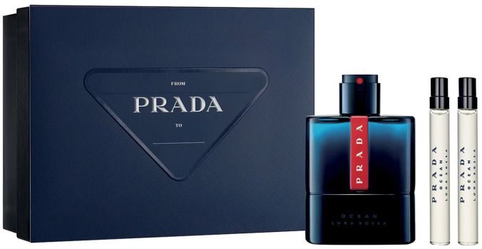 Coffret Luna Rossa Ocean Fête des Pères 2024 : Eau de toilette 100 ml + 2 x Format voyage 10 ml