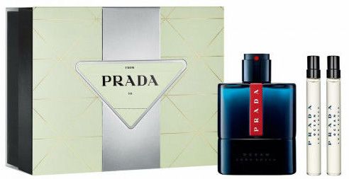 Coffret Luna Rossa Ocean Noël 2023 : Eau de toilette 100 ml + Eau de toilette 10 ml + Eau de toilette 10 ml