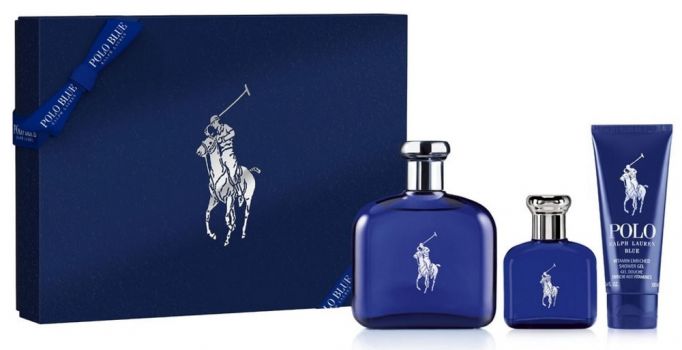 Coffret Polo Blue : Eau de Toilette 125 ml + Vaporisateur +  Gel Douche