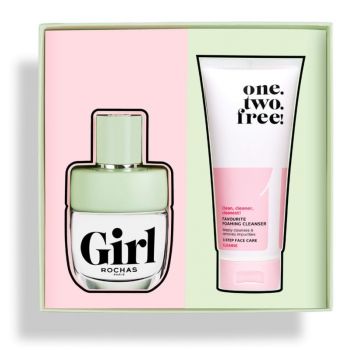 Coffret Girl : Eau de toilette 60 ml + Mousse démaquillante One Two Free