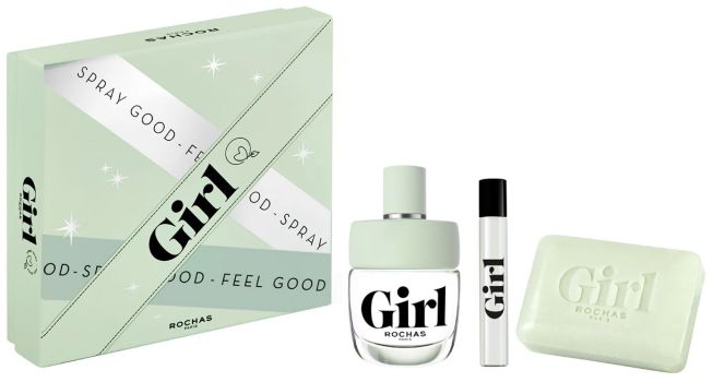 Coffret Girl Noël 2022 : Eau de toilette 60 ml + Format voyage 7.5 ml + Savon