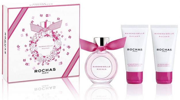 Coffret Mademoiselle Rochas : Eau de toilette 50 ml + Lait Corps + Gel Douche