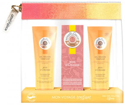 Coffret Trousse Bois d'Orange : Eau de toilette 30 ml + Gel Douche X2