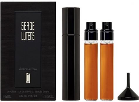 Coffret Ambre Sultan : Recharge Eau de Parfum 2 X 7.5ml + Vaporisateur de Voyage