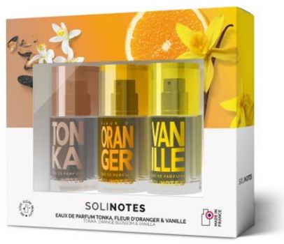 Coffret 3 miniatures : Eau de parfum Tonka ; Vanille ; Fleur d'Oranger 15 ml 