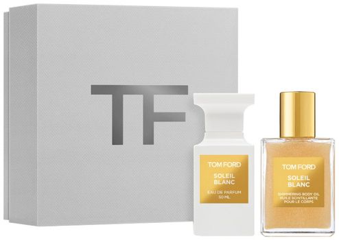 Coffret Soleil Blanc : Eau de Parfum 50 ml + Huile Scintillante Corps