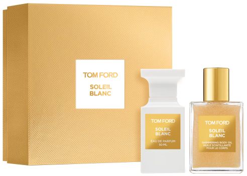 Coffret Soleil Blanc Noël 2025 : Eau de parfum 50 ml + Huile corps 45 ml