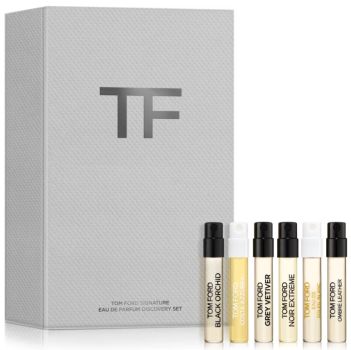 Coffret Tom Ford Signature Set d'eau de parfum 1.5 ml : Black Orchid + Noir Extreme + Ombre Leather + Eau de Soleil Blanc + Costa Azzurra + Grey Vetiver
