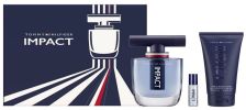 Tommy Hilfiger Coffret Impact Jeux Olympiques 2024 : Eau de toilette 50 ml + Format voyage 10 ml + Gel douche 100 ml pas chers