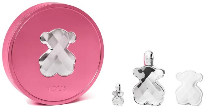 Coffret LoveMe The Silver Parfum 2022 : Eau de parfum 90 ml + Miniature 4 ml + Ours en céramique