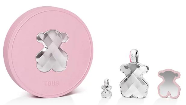Coffret LoveMe The Silver Parfum Noël 2023 : Eau de parfum 90 ml + Eau de parfum 4.5 ml + Miroir + Boite métal