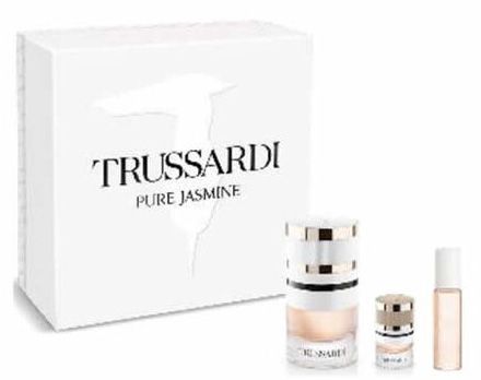 Coffret Trussardi Pure Jasmine Noël 2023 : Eau de parfum 60 ml + Eau de parfum 10 ml + Eau de parfum 7 ml