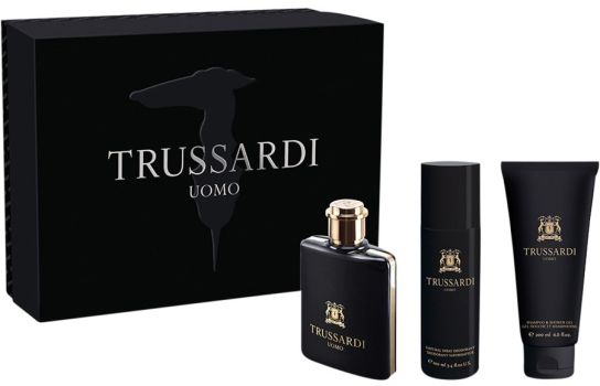 Coffret Uomo : Eau de toilette 100 ml + Gel douche 200 ml + Déodorant 100 ml 