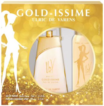 Coffret Gold Issime : Eau de parfum 75 ml + Déodorant 125 ml