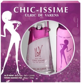 Coffret Udv Chic-issime : Eau de parfum 75 ml + Déodorant 125 ml