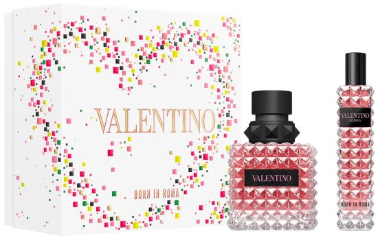 Coffret Donna Born In Roma Fête des Mères 2023 : Eau de parfum 50 ml+ Format voyage 15 ml