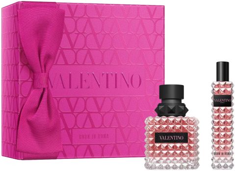 Coffret Donna Born In Roma Noël 2024 : Eau de parfum 30 ml + Format voyage 15 ml
