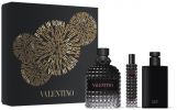 Valentino Coffret Noël Uomo Born in Roma : Eau de Toilette 100 ml + Gel Douche + Miniature pas chers