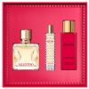 Valentino Coffret Voce Viva : Eau de parfum 100 ml + Lait corps + Vaporisateur Voyage pas chers