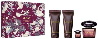 Coffret Crystal Noir Noël 2025 : Eau de parfum 90 ml + Miniature 5 ml + Gel douche 100 ml + Lait corps 100 ml pas chère