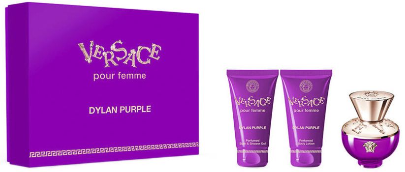 Coffret Dylan Purple : Eau de parfum 50 ml + Lait corps 50 ml + Gel corps 50 ml