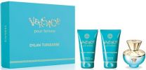 Versace Coffret Dylan Turquoise : Eau de toilette 50 ml + Lait Corps + Gel Douche pas chers