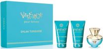 Versace Coffret Dylan Turquoise : Eau de toilette 50 ml + Lait Corps + Gel Douche pas chers