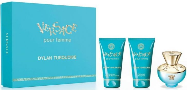 Coffret Dylan Turquoise : Eau de toilette 50 ml + Lait Corps + Gel Douche