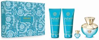 Coffret Dylan Turquoise Fête des Mères 2024 : Eau de toilette 100 ml + Miniature 5 ml + Gel douche 100 ml + Lait corps 100 ml pas chère