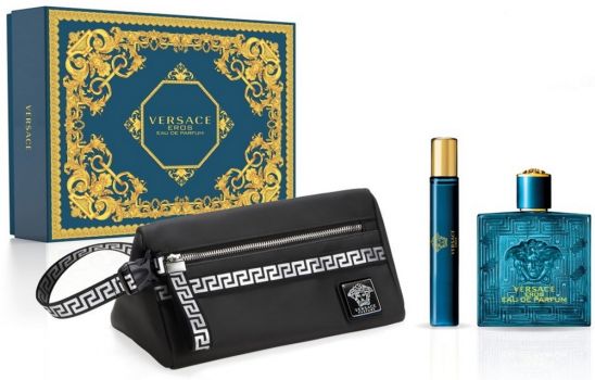 Coffret EROS : Eau de Parfum 100ml + Vaporisateur Voyage + Trousse