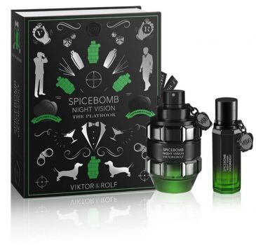 Coffret Fête des Pères Spicebomb Night Vision : Eau de Toilette 90 ml + Vaporisateur Format Voyage