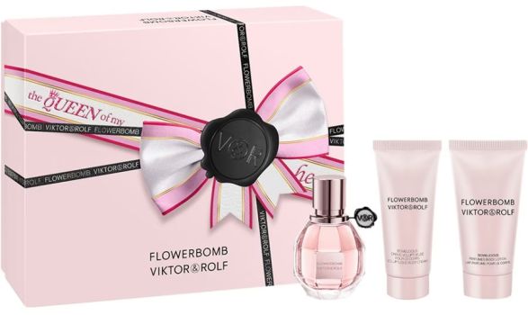 Coffret Flowerbomb : Eau de parfum 30 ml + Lotion corps 50 ml + Crème corps 40 ml